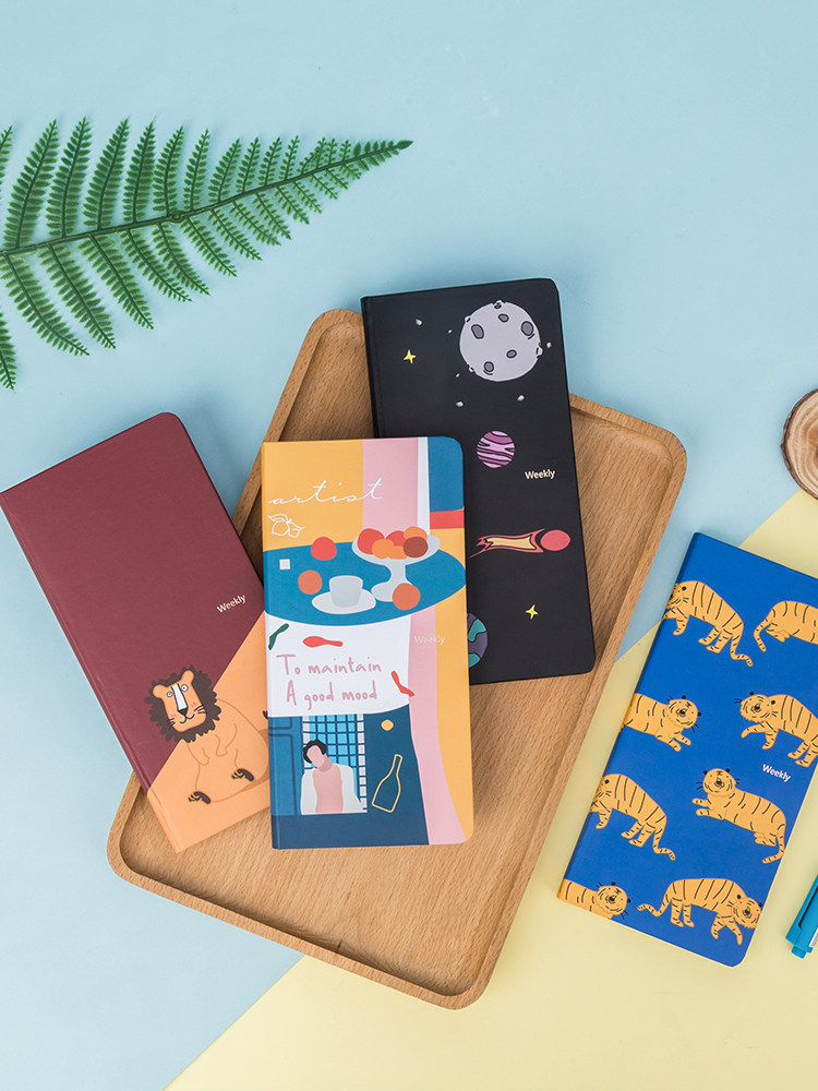 Find the card pane This small week efficiency plan This portable schedule This hardface pattern hand ledger is recorded