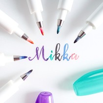 TOUCH color soft head brush Brush soft pen Hand account Greeting card letter practice signature beauty pen