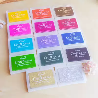 Hand account retro printing table concave waist Big Ink color DIY seal partner 15 color selection