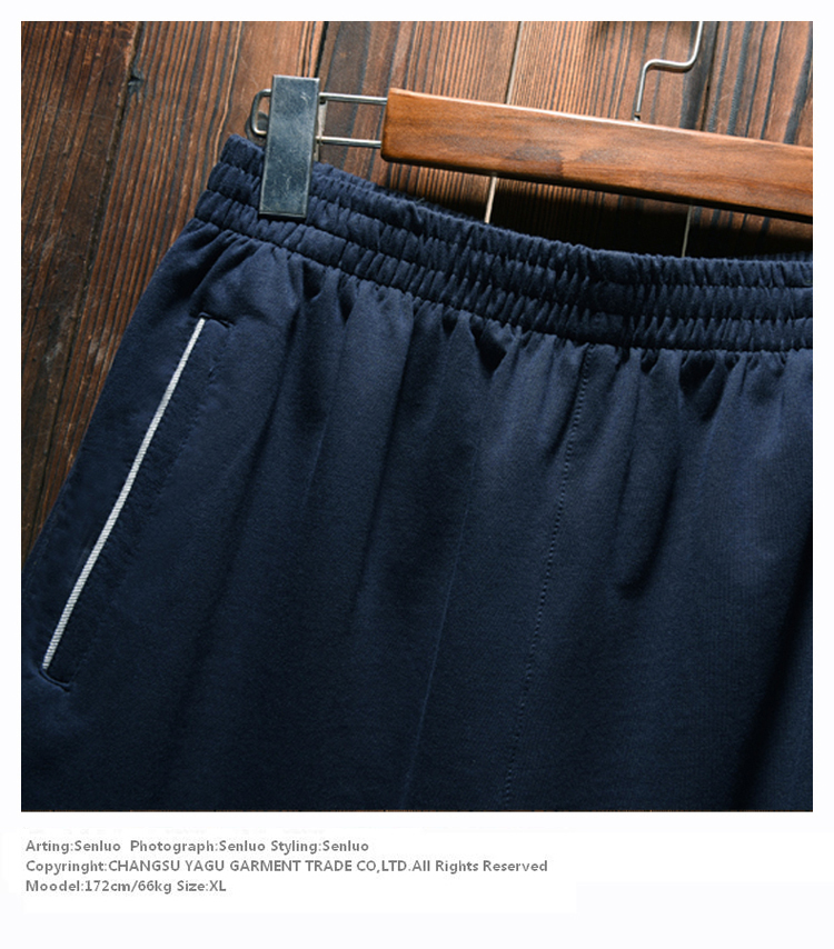 Quần short cotton 5 điểm thể thao nam mùa hè cộng với phân bón XL có khóa kéo quần 5 quần chất béo quần lót nam