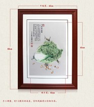 Baicai Tu Ou embroidery boutique single-sided embroidery pure hand embroidery living room dining room office to send commercial customers decorative painting