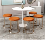 Легкий роскошный маленький стул Домохозяйственная сеть Красная Круглый стул гостиная спальня для спальни столовой столовой можно сложить и хранить запасную скамейку