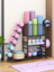 Yoga Mat Storage Basket, Household Kettlebell Dumbbell Rack, Basketball Rack, Badminton Sports Fitness Equipment Storage Rack with Wheels