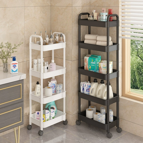 Тележка для домашнего использования, многослойная система хранения, книжная полка для фруктов и овощей