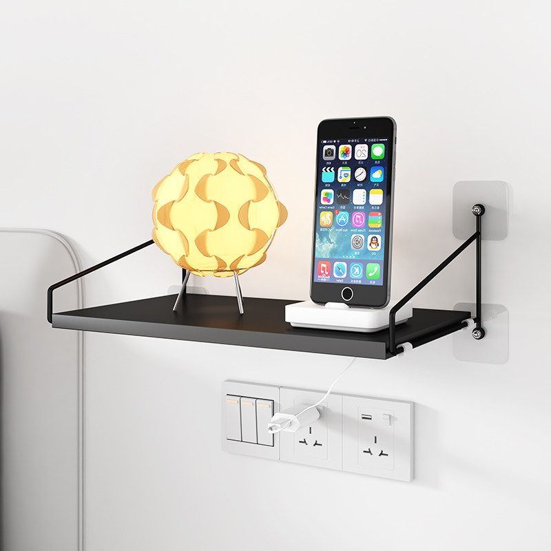 Bedroom Bedside Shelf Bedside phone Charging placement bracket Sub-dorm Dormitory Containing Wall-mounted Wall Free