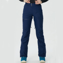 Runningriver running women winter outdoor warm windproof double board detachable strap ski pants B8081