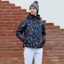 RUNNINGRIVER WOMENs WARM DETACHABLE SLEEVE TWO-WEAR JACKET WHITE DUCK DOWN DOWN JACKET B1336B7336