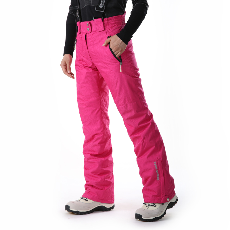 RUNNINGRIVER OUTDOOR WARM windproof WOMEN's detachable BABY bag ski PANTS T7557 single AND double board