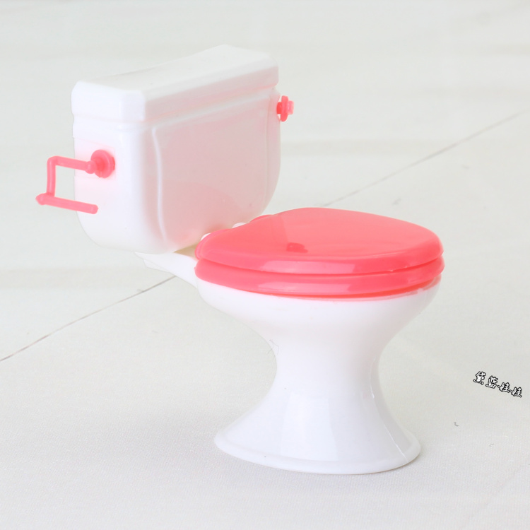 Barbie Dressing Phụ kiện bồn tắm Bồn rửa mặt Flip Cover Nhà vệ sinh Phòng tắm Toàn bộ búp bê búp bê