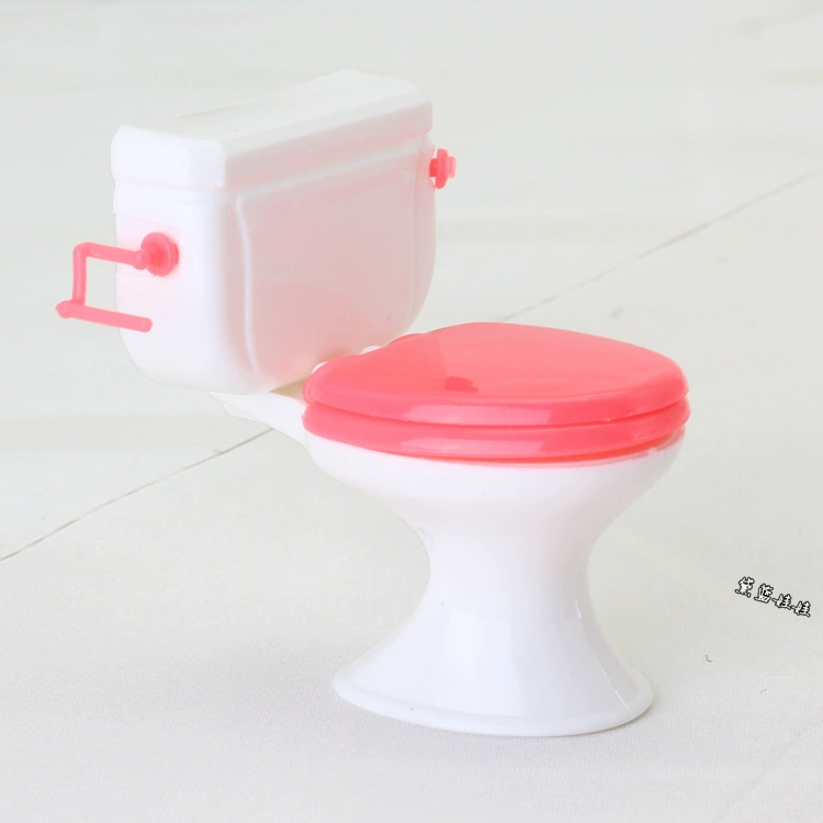 Barbie Dressing Phụ kiện bồn tắm Bồn rửa mặt Flip Cover Nhà vệ sinh Phòng tắm Toàn bộ búp bê cho bé