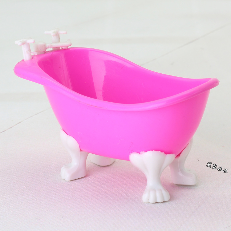 Barbie Dressing Phụ kiện bồn tắm Bồn rửa mặt Flip Cover Nhà vệ sinh Phòng tắm Toàn bộ búp bê búp bê