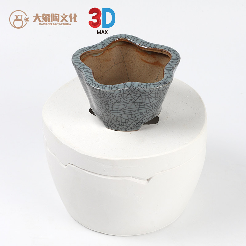 j3 mini landscape basin ceramic gypsum grouting mold Ceramic art 3D design service Elephant pottery culture