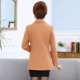 [gửi trâm] Mẹ mặc áo len ngắn cho phụ nữ trung niên quần áo mùa xuân và mùa thu áo len trung niên cỡ lớn - Áo khoác ngắn áo khoác dạ nữ