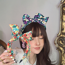 RU Japanese Magazine Donuts Sweet Purple Crushed Flower Bow Hair Stirrup Hairpin Hairpin Head Stirrup Styled Hair Accessories