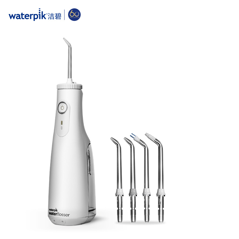 waterpik/洁碧便携式冲牙器水牙线正畸家用洗牙器GS10官配4只喷头