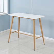 Nordic bar bar table commercial white milk tea shop simple wall bar table home porch creative high table