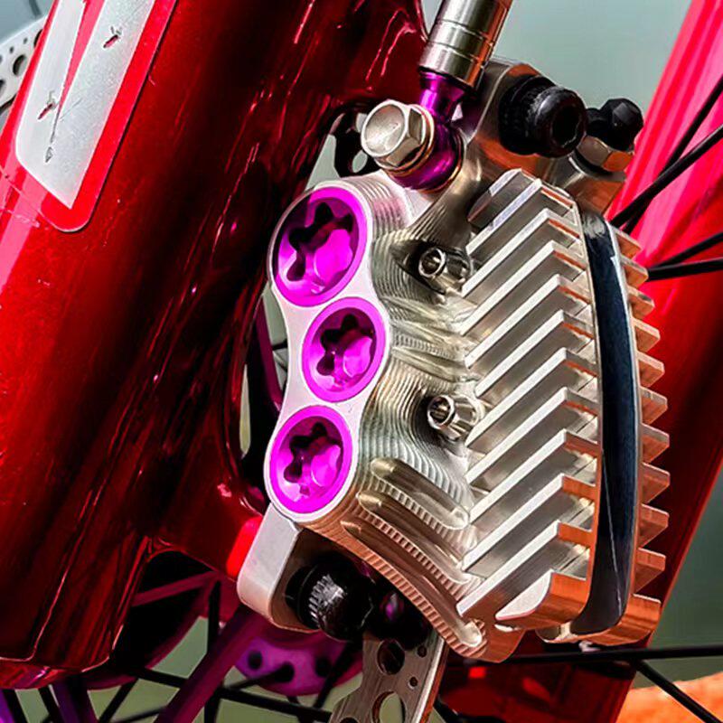 Dnis подходит для шестипоршневого масляного тормоза Dennis V6 с вертикальным цилиндром, дискового тормоза для горных велосипедов Qiu Long speed drop light bee brake Изображение 1