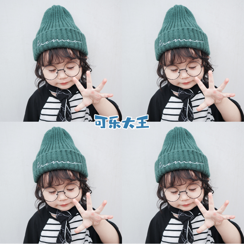 Baby Boy Hair Thread Hat Spring Autumn Winter Knit Tide Pure Color Boy Girl Han Edition Kid Warm Cover Head Hat