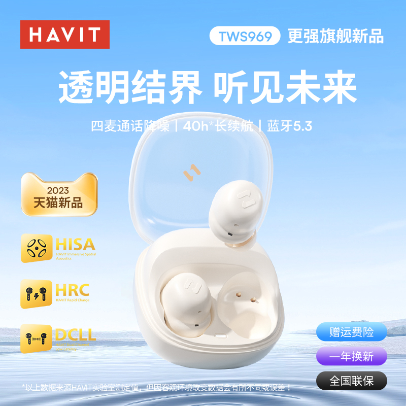 Havit Wireless Bluetooth Earbuds, In-Ear Mini Compact Sports Noise-Canceling 2025 New Model, Comfortable for Long Wear Havit Wireless Bluetooth Earbuds, In-Ear Mini Compact Sports Noise-Canceling 2025 New Model, Comfortable for Long Wear