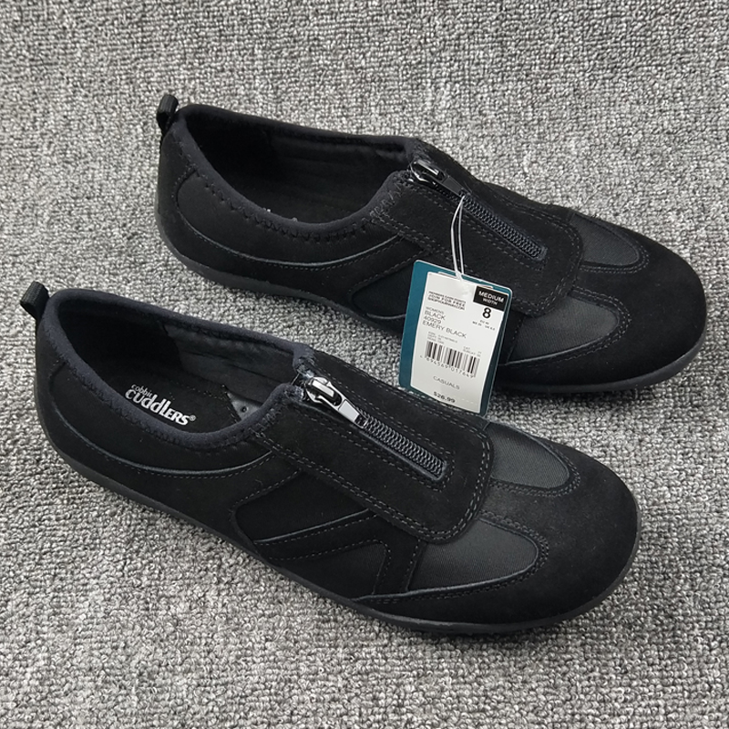 Foreign trade shoes women's broken size flat bottom flawless genuine leather cow velvet breathable lightweight soft bottom wear-resistant non-slip casual bag shoes