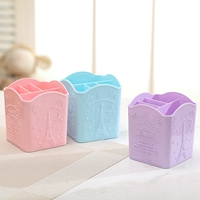 Модная коробка для косметики, кисть, маска для лица, система хранения, маленький пластиковый креативный держатель для ручек