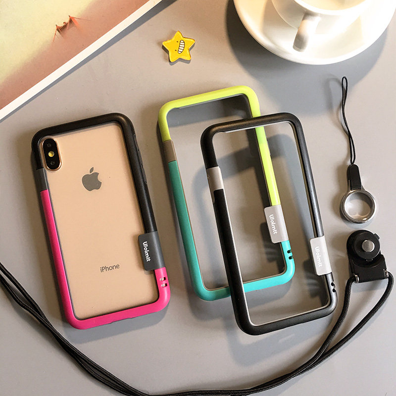 Applicable iPhone12mini Apple Xs mobile phone protective shell iPhone11promax silicone 8p Border anti-fall xr woman