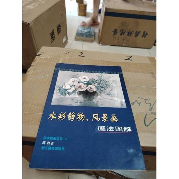 Authentic 90% New Books | Watercolor Still Life, Landscape Painting--Illustrated Techniques by Jiang Yue, Zhejiang Photography Publishing House
