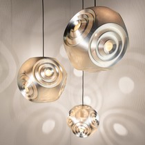 Italian Designer Fine Stainless Steel Metal Ball Round Creative Fair Cafe Bedroom Dining Room Chandelier