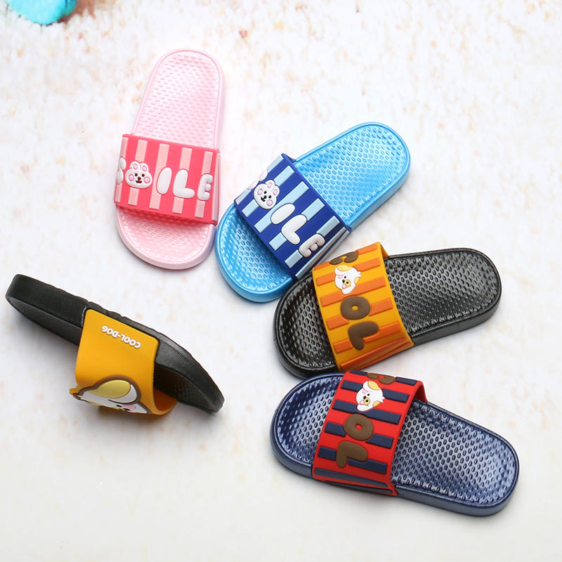 Summer children small slippers Boys cool down cute indoor home non-slip thick bottom female baby sandals sandals sandals