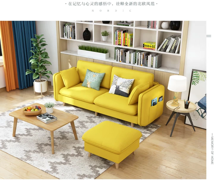 Vải ghế sofa đệm ghế bìa ba Bắc Âu hiện đại phòng khách nhỏ gọn sẵn sàng xung quanh góc trong ánh sáng sang trọng hạng nhất - Ghế sô pha