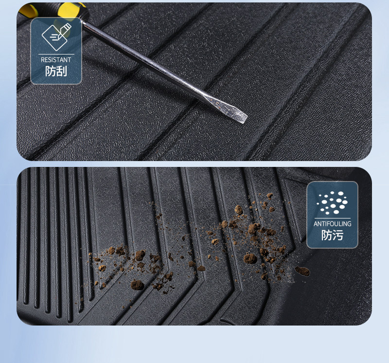 26 New Models of Wuling Rongguang Ev Floor Mats, New Energy Pure Electric Full-Cover Rear Compartment Mats, Tpe Wear-Resistant, Waterproof, Odorless, for Cargo Use