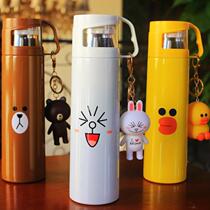 Small children Primary School students thermos cup straight drink long tea cup male children bubble tea first grade mouth Cup animation