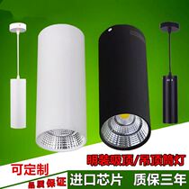 Single-head ceiling creative bar Studio Cafe bay window cylindrical cylinder Corridor light corridor long Downlight