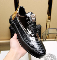2020 Spring Autumn New European And European Great Cards Casual Board Shoes Men Genuine Leather Foreign Trade Raw Single Fashion European Station Luxury Tide Shoes