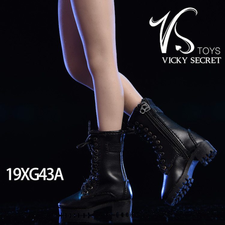 VSTOYS 1 6 Racing mid boot 19XG43 shoes suitable for female soldiers occasionally hollow boot leather boots spot