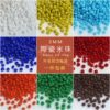 Diy3mm solid color opaque Korean glass rice beads