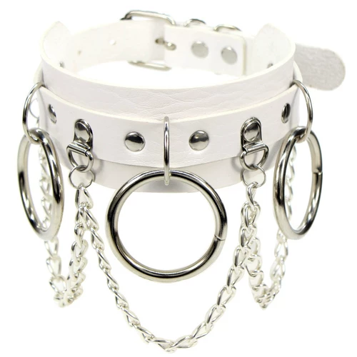 Цепь, цепочка до ключиц, шарф-платок, полиуретановое ожерелье, европейский стиль, в стиле панк