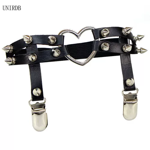 Сапоги с бантиком, эластичная портупея на ногу, европейский стиль, в стиле панк