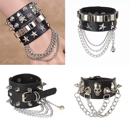 Полиуретановый браслет для влюбленных, аксессуар, европейский стиль, в стиле панк