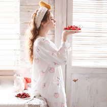 Moon clothes Summer cotton thin section postpartum pregnant women feeding nursing pajamas Maternal spring and autumn breathable home clothes set