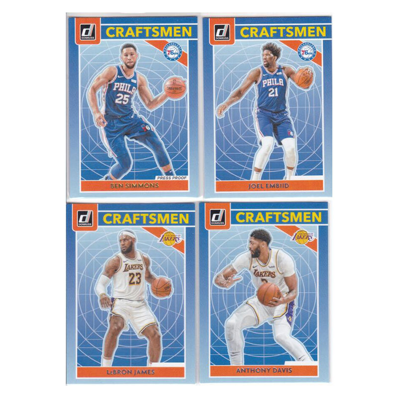 Nba Star Cards Simmons Embiid Lebron James Davis Panini 20-21 Donruss Nba Star Cards Simmons Embiid Lebron James Davis Panini 20-21 Donruss