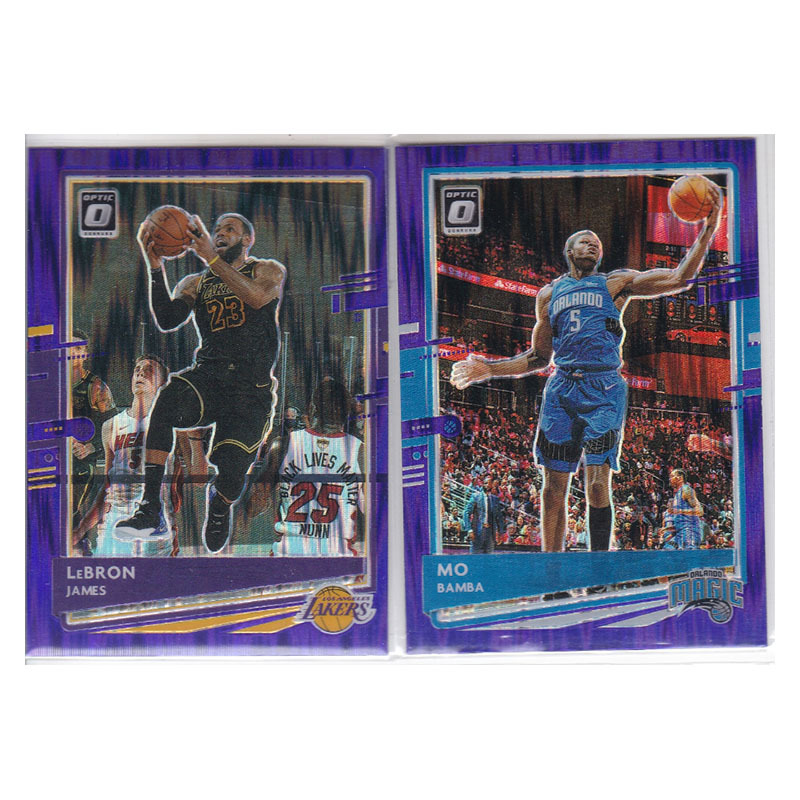 Star Card Le Brown James Banba Purple Waterfall Refraction Panini 20-21Optic