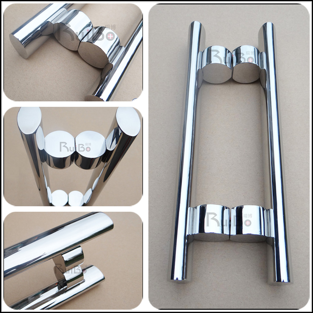 New minimal stainless steel double open glass door large hand push and pull door door handle handle handle handle handle