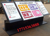 Lobby floor guide table Indicator Mall index floor plan Floor stainless steel guide light box customization