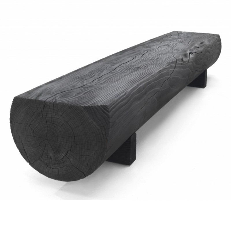 Nordic Personality Creative Retro Making Old Black Art Strip Benches Home Entrance Minimalist Solid Wood Strip Swap bench