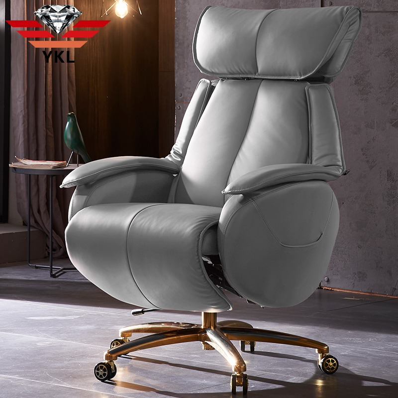 Electric boss chair can be reclining chair luxury high-end office chair leather chair luxury chair boss chair