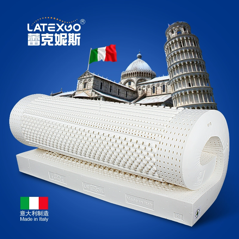 Latexgo made in Italy Nệm cao su thiên nhiên bảy múi nhập khẩu giường 1,8m - Nệm