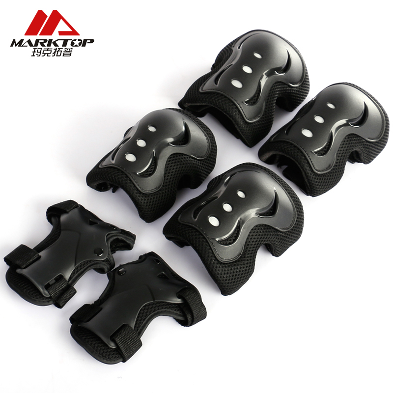 Maktop Skate Protector Adult Kids Six Piece Set Roller Skating Roller Skating Ice Skating Palm Pad Elbow Pad