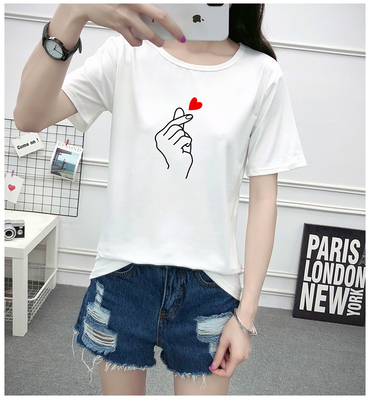【天猫正品】2018新款韩版宽松女t恤