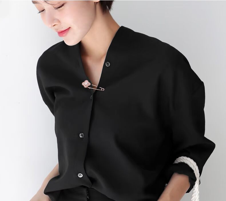 Hàn Quốc nhỏ pin nữ áo len cardigan quần áo áo len trâm cài trâm cài cao cấp rhinestone khăn choàng khăn - Trâm cài trâm hoa cài áo